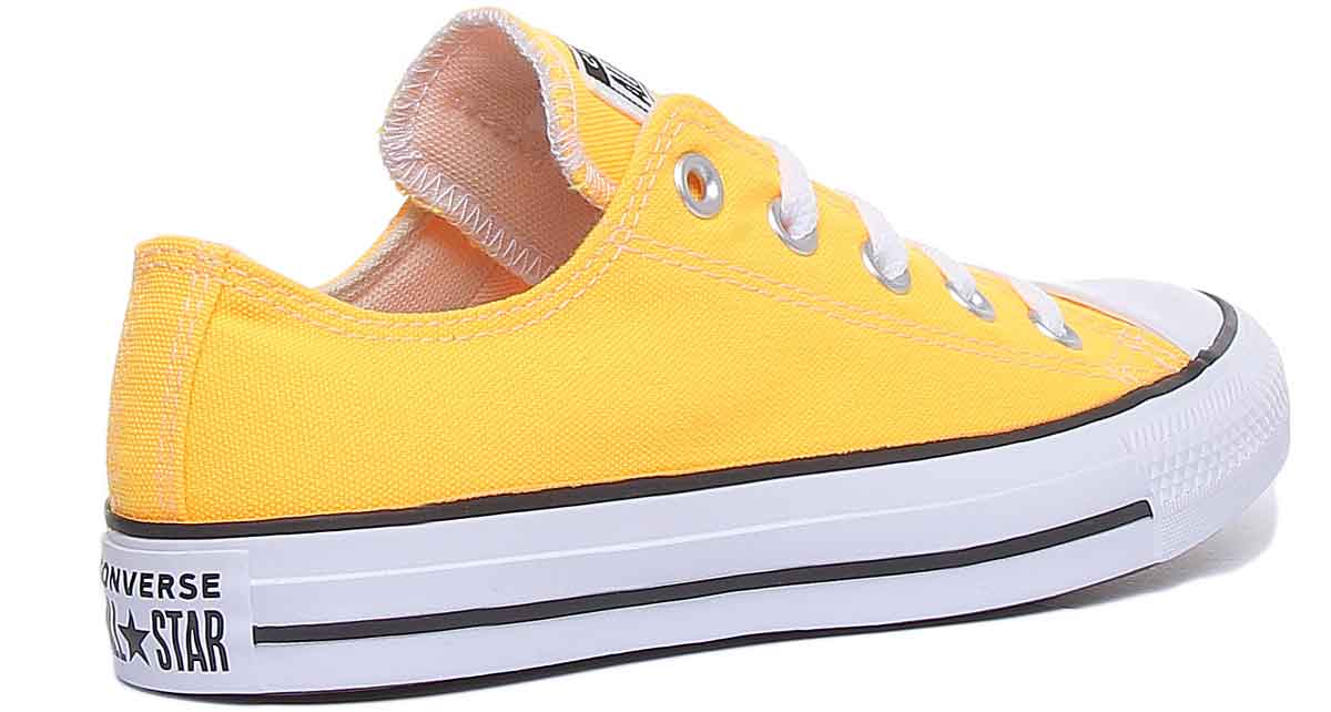 Converse 167235C CT All Star Low Trainer In Orange - Image 3