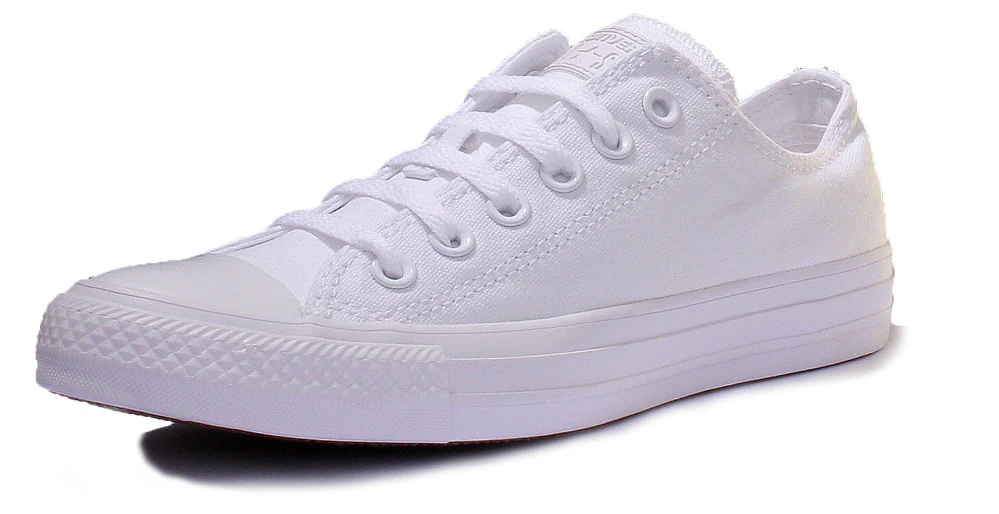 Converse 1U647 CT All Star Low Trainer In White Mono - Image 6