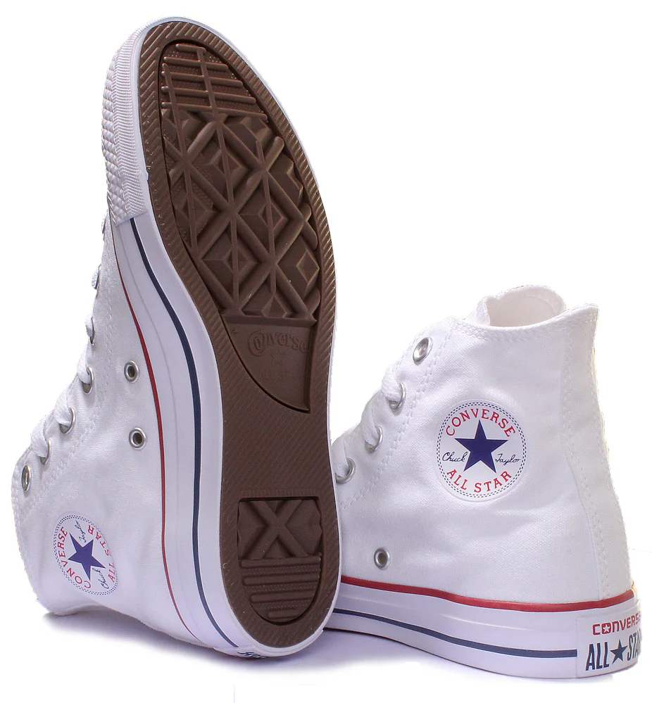 Converse All Star Hi Core Canvas Trainer In White - Image 4