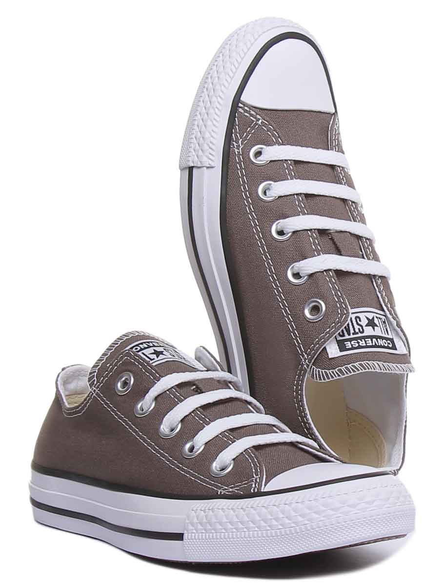 Converse All Star Low Trainer In Charcoal For Women - Image 5