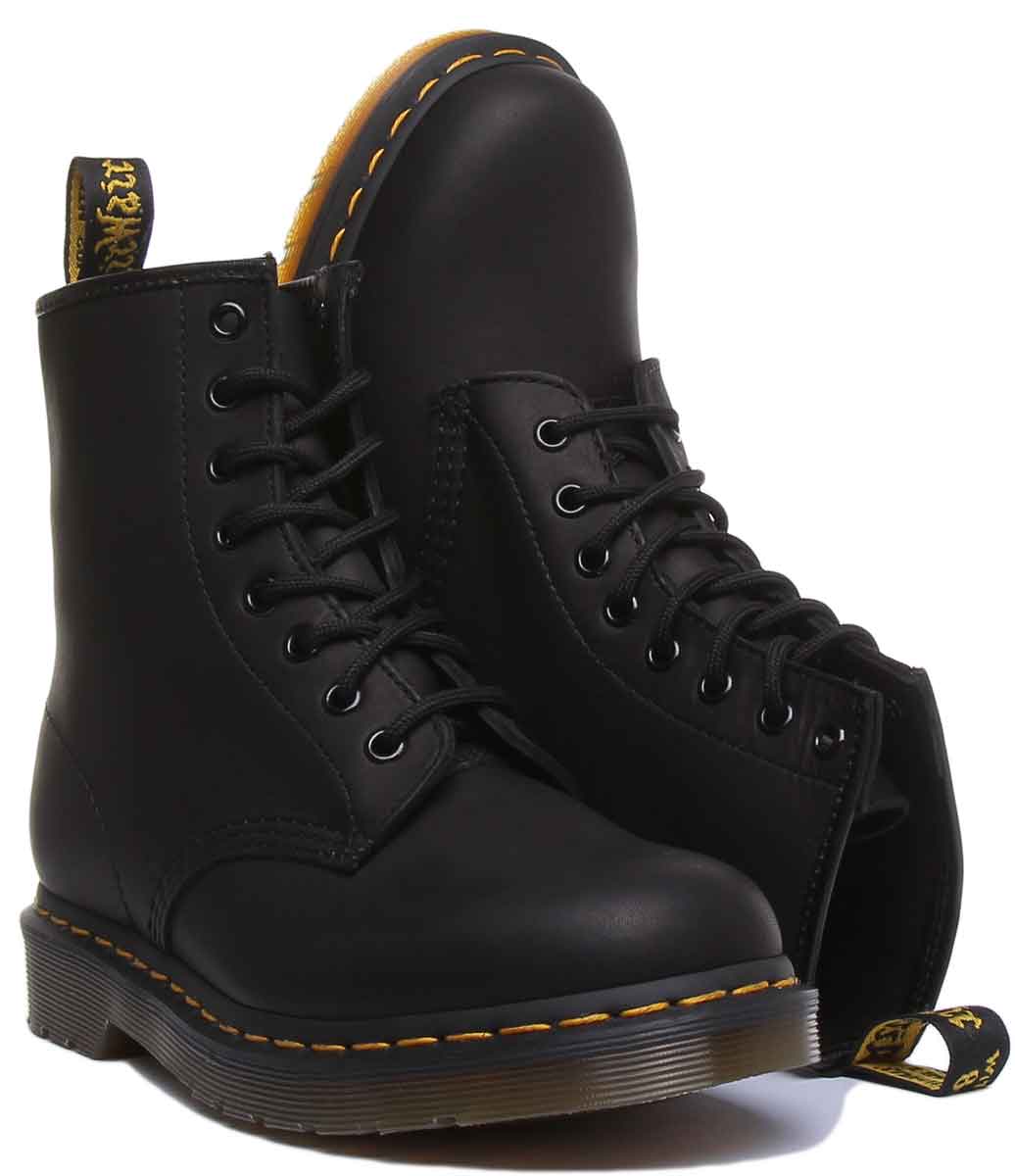 Dr Martens 1460 Greasy In Black - Image 5