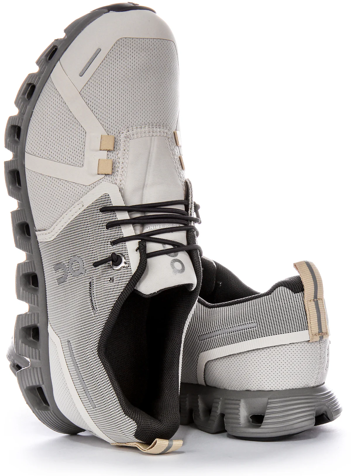 On Running Cloud 5 Waterproof In Pearl White For Women - Image 4