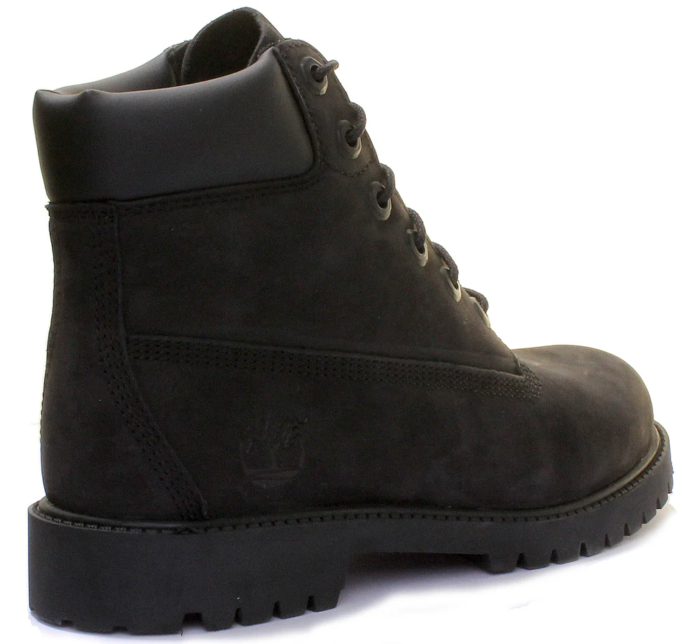 Timberland 6 Inch Ankle Boot In Black For Youth - Image 5