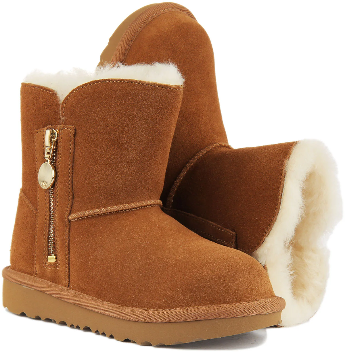 Ugg Australia Bailey Boots In Chestnut For Infants - Image 5