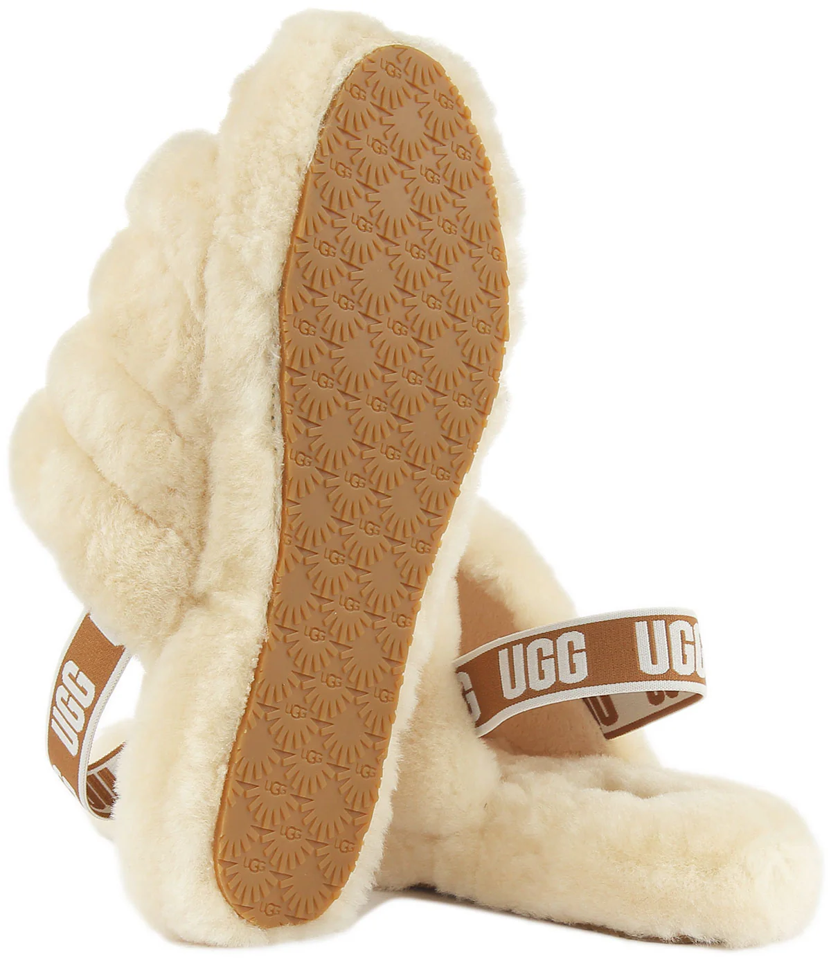 Ugg Australia Fluff Yeah Slippers In Natural For Juniors - Image 4